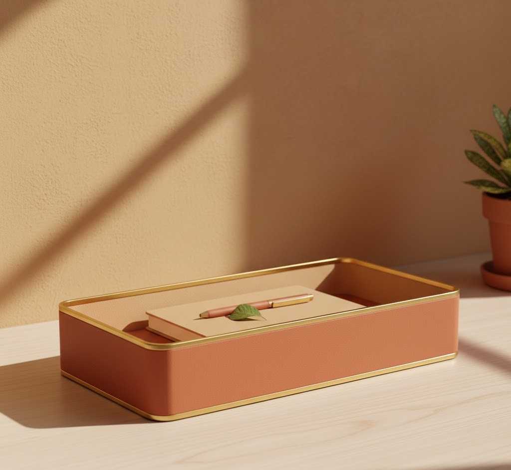 Minimalist desk tray